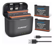 Azulamar 2x Batería Y Cargador Para Insta360 One X3
