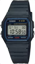 Reloj Deportivo Digital Casio F91w-1 Clásico Con Correa De R