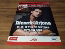 (pd869) Publicidad Ricardo Arjona Boca Juniors * 2009