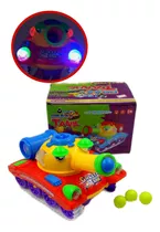  Brinquedo Infantil Tanque De Guerra Atira Bolas C/ Luz  Som