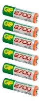 Pilas Baterias Recargables Gp Doble Aa 2700 Mah 1.2v Por 6un