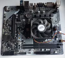 Motherboard Asrock A320 Hdv + Procesador Amd Athlon 3000g