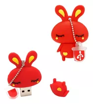 Pen Drive 4gb Usb Personalizado Coelho Red