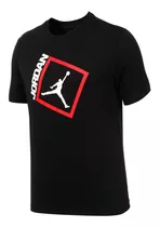 Camiseta Nike Jordan Jumpman Box-negro/rojo