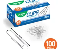 Clips Metalico 50mm Pointer X100 Pcs