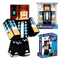 Boneco Minecraft Authentic Games Youtuber 35cm Original Jogo