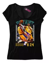 Remera Mujer Kobe Bryant Nba Lakers 8/24 Kb23 Dtg 