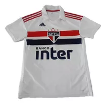 Camisa São Paulo adidas 2019 Banco Inter Futebol Branca