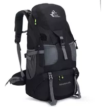 Mochila Viagem Camping Trilha Trekking Montanhismo 50l Cor Preto Desenho Do Tecido Liso