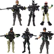 Kit Lote Bonecos Soldados Guerreiros Action Figure 10 Cm A7