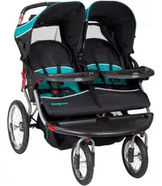 Carriola Doble Baby Trend Navigator Llantas De Aire Color Tropic Color Del Chasis Plateado