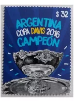 2017. Argentina Campeon Copa Davis 2016. Mint