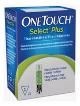 Tiras De Reactivo De Glucosa One Touch Select Plus, 25 Unidades