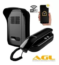 Kit Interfone Agl P10x Wifi Porteiro Aplicativo Via Celular