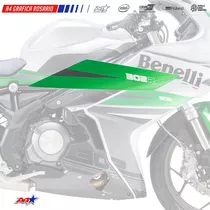 Calcos Para Carenado De Benelli 302r 302 R Cacha Moto Verde