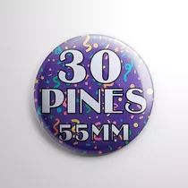 Pin Personalizado 55mm, Pack 30u P/ Evento, Souvenir, Egreso