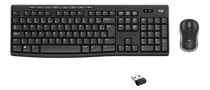 Combo Teclado E Mouse Sem Fio Mk270 Preto Logitech