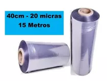 Filme Pvc Termo Encolhivel Folha Dupla 40cm X 15 Metros