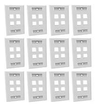 12 X Placa De Pared Furukawa 4 Puerto 4' X 2' Interno Rj11