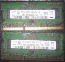 2 X 2gb Memoria Ram Sodimm Samsung M471b5773dh0 - Ch9
