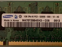 Memória Samsung 1 Gb 2rx16 Pc2-5300s-555-12-a3