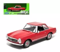 Mercedes Benz 230 Sl 1963 1/24 Welly Miniatura Em Metal 