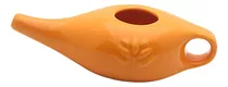 Limpiador De Nariz Neti Pot De Cerámica De 250 Ml, Naranja