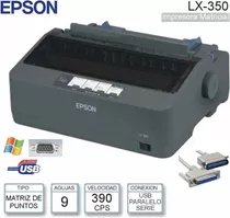 Impresora Matriz De Punto Epson Lx350 9 Pines Puerto Usb2.0