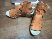 Sandalias Taco Chino, Livianas C/ Cierre, Sexys N° 37 Oferta