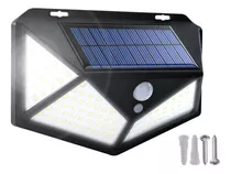 Panel Reflector Solar 100 Led Sensor Movimiento Ip65 Color De La Carcasa Negro Color De La Luz Blanco Neutro