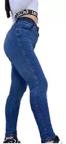 Jeans Tiro Alto Elastizado Calce Perfecto Talles 36 Al 46
