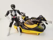 Power Ranger Negro Primera Temporada Con Moto Original 