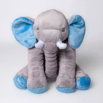 Elefante Pelúcia Travesseiro Almofada Para Bebê Dormir 60cm