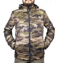 Campera Camuflada Inflada Chaleco Táctica Hombres