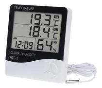 Termohigrometro Digital Temperatura Humedad, Reloj  Htc-2