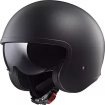 Casco Moto Ls2 Abierto 599 Spitfire Negro Mate Tamaño Del Casco L