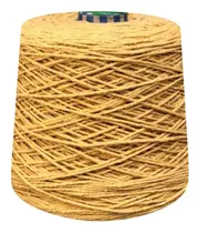 Barbante Colorido Número 6 Fios Para Crochê 1 Kg Prial Cor Mostarda