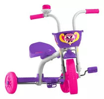 Triciclo Meninas Ultra Bikes You 3 Rodas Girl Rosa Com Cesta