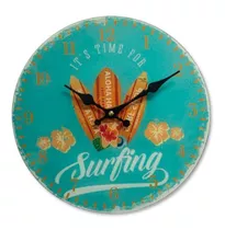 Reloj Pared Vidrio Decorativo Cocina Living Bazar 88073
