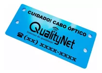 Placas Para Identificação De Cabo Óptico 100 Uni