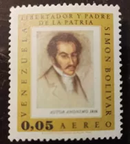 Estampilla Retrato Simón Bolívar 1816. Sin Montar