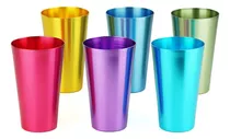 Vaso De Agua De Aluminio, 6 Juegos, Diferentes Colores...