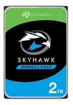 Disco Rígido 2 Tb Seagate Skyhawk Simil Wd Dvr Cctv Color Plateado