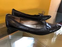 Zapatos Stilletos Mujer Negros Brilloso Mambo Talle 37 