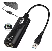 Adaptador Ethernet Usb 3.0 Rj45 Rede Gigabit 10/100/1000cabo