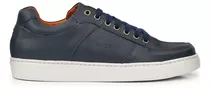 Zapatilla Zapato Cuero Hombre Briganti Goma - Hczp14083