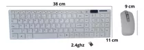 Combo Teclado E Mouse Sem Fio Usb 2.4 Ghz - Ley-171 Cor Do Mouse Branco Cor Do Teclado Branco