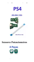 4 Modulo Sensor Analógico 3d Ps4 + Placa Usb Jds-050 / 055