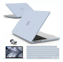 Funda Hard Case Para Macbook Air M2 13 Pulgadas Celeste