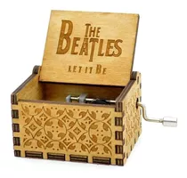 Caja De Musica The Beatles_ Let It Be (color Amarillo Foto )